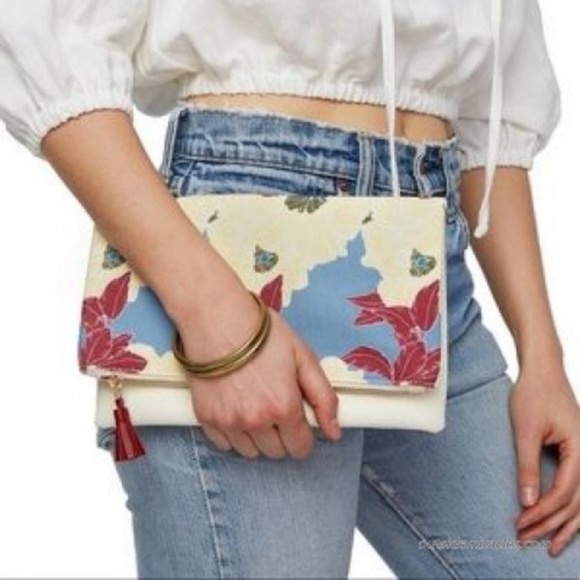 RACHEL PALLY Floral Reversible Clutch - Picture 1 of 6